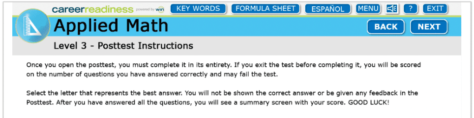 Post test