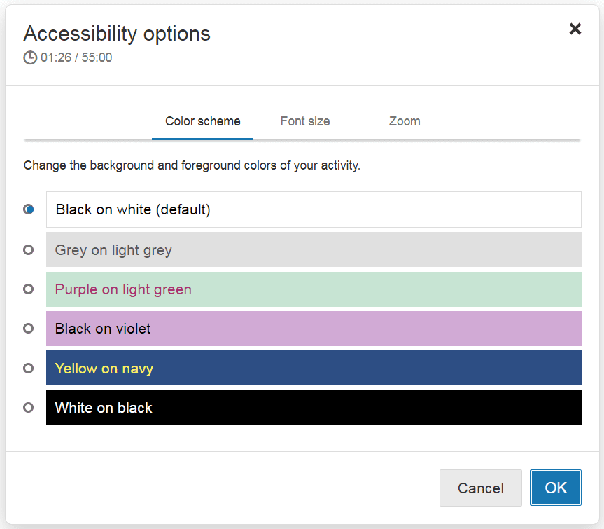 Accessibility Options