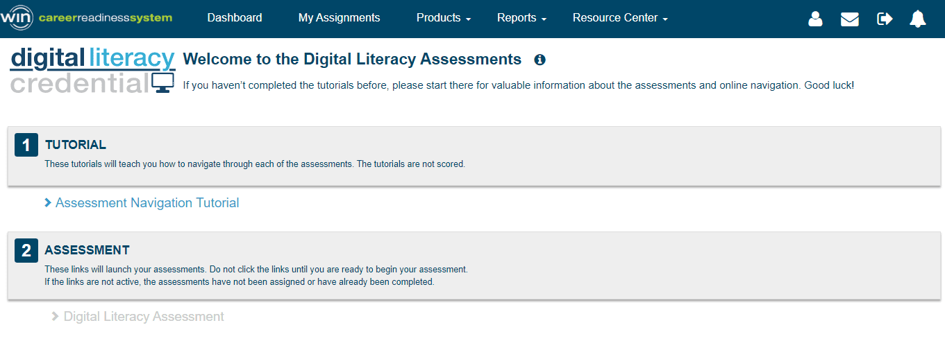 Assessment Progress