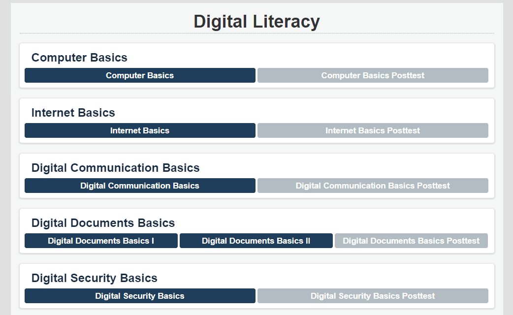 Supplemental Skills Courseware