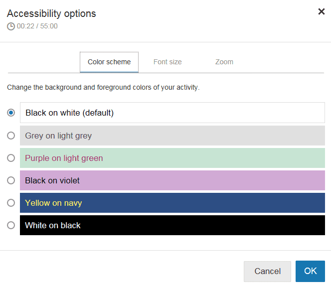 Accessibility Options