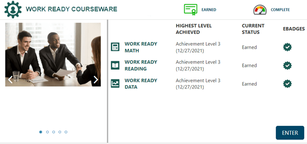 Learner Dashboard with eBadges