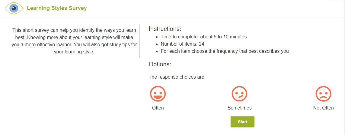 Learing Styles Survey